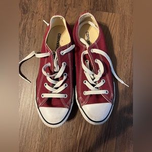 Maroon Converse - Kid Size 3